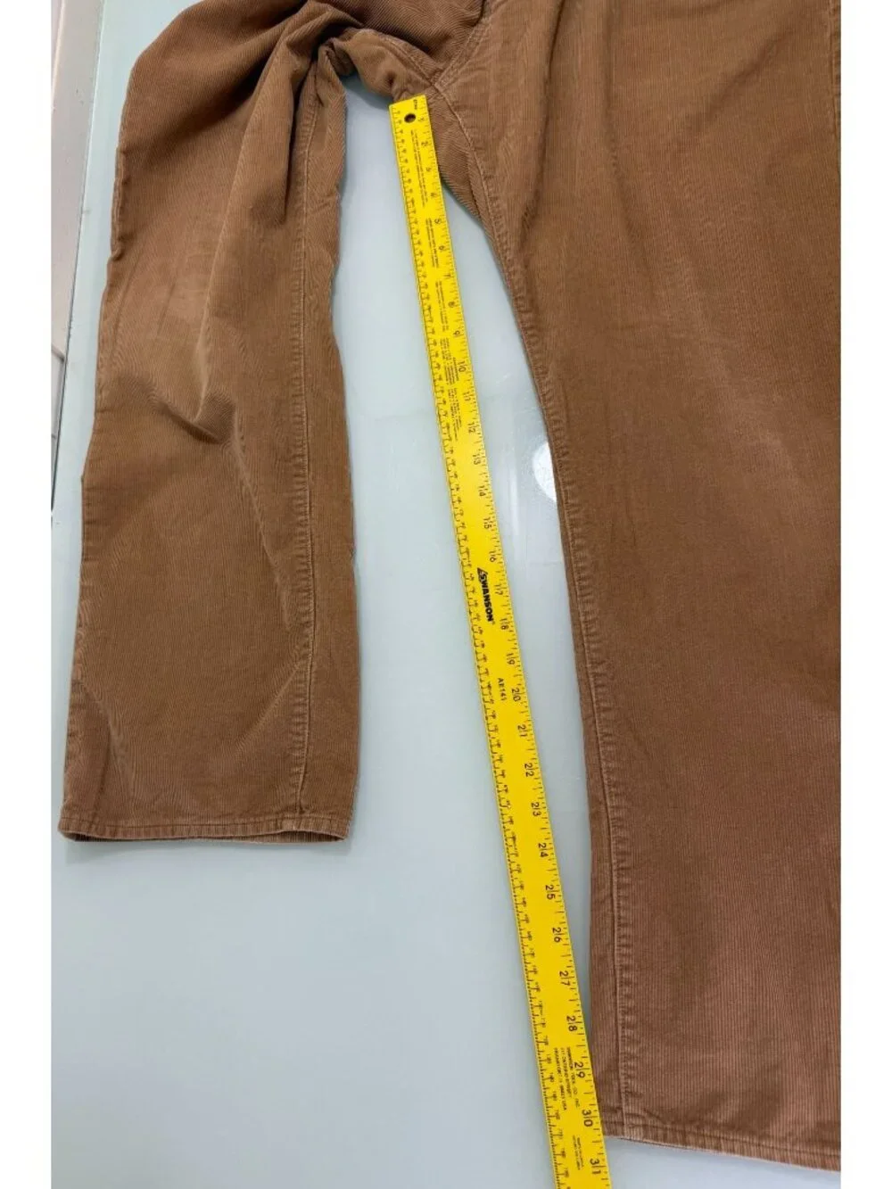 J Crew Corduroy Pants Mens 38X32 Wide Leg Distressed Baggy Y2K Grunge Skater